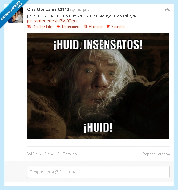 meme,gandalf,rebajas,novios,chicas,twitter