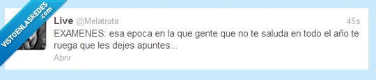 dejar,dejes,ruega,apuntes,pide,gente,epoca,examen
