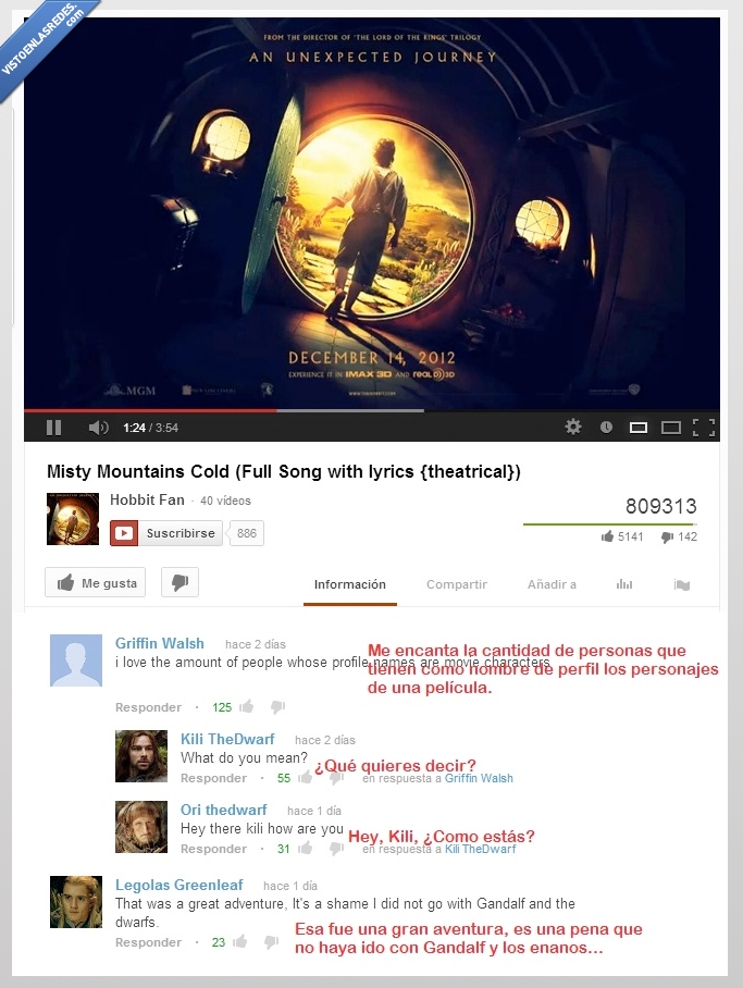 pelicula,legolas,el señor de los anillos,comentarios,frikis,soundtrack,youtube