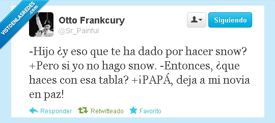 padre,papa,novia,snow,tabla