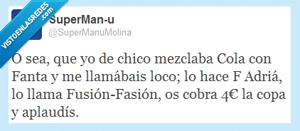 comida,con,cocacola,fanta,moderna,ferrán adriá,copa