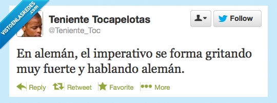 habla,fuerte,grita,imperativo,Alemán