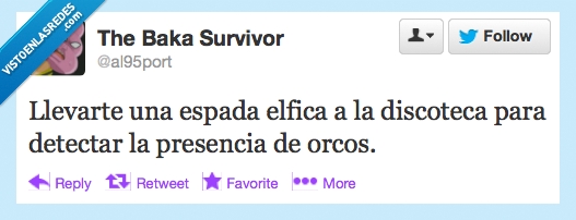 espada,elfica,discoteca,detectar,orco,presencia,dardo,brilla