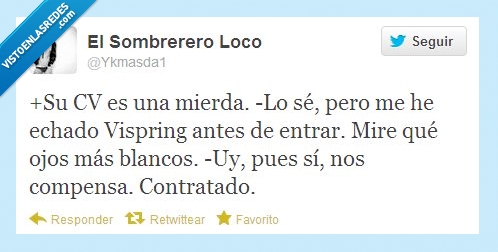 vispring,entrevista,curriculum,ojos,contratar