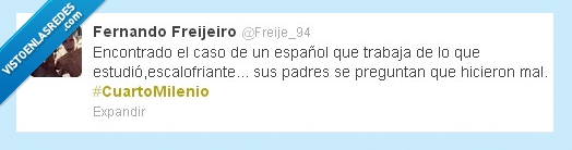 trabajo,estudios,no estar en el paro,cuarto milenio,estudio,trabaja