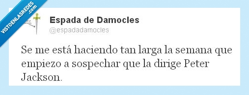 peter jackson,hobbit,cine,larga,semana,twitter