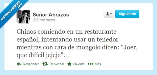 comer,restaurante español,tenedor,costumbres,distintas,chinos,palillo,mongolo,dificil