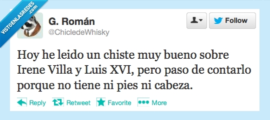 decapita,pies,cabeza,luis xvi,irene villa,chiste