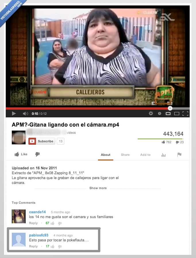 gorda,apm,ligar,camara,miedo,gitana,pokeflauta