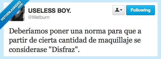 disfraz,cantidad,cierta,partir,norma,maquillaje,chonis