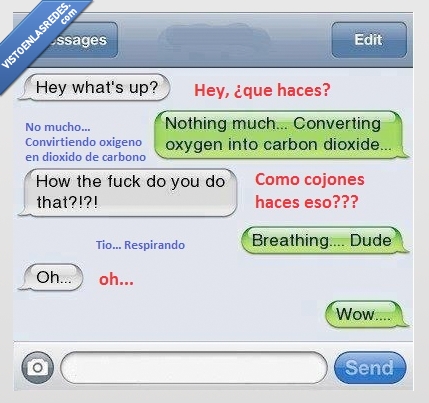 whatsapp,carbono,dioxido,oxigeno,O2,CO2,paleto,increible,WOW,respirar