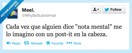 nota,mental,post-it,cabeza,postit,pegada