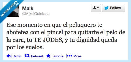 peluquero,dignidad,te jodes,pincel,quitar,pelo,cara,suelo