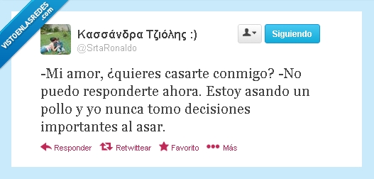 pollo asado,asar,boda,casarse,azar,tomar,decisiones,importante