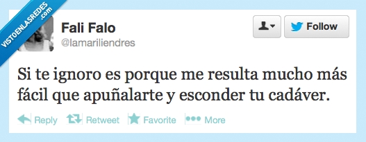 Twitter,matar,cadáver,ignorar