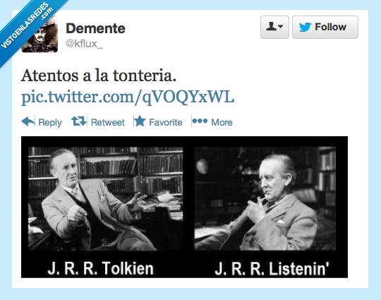 Tolkien,Humor,Twitter,Tonteria,Chiste Malo