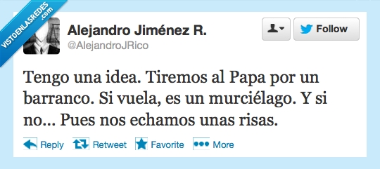 idea,tiramos,papa,barranco,murcielago,risas,volador