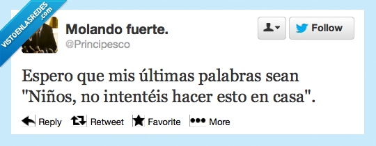 kamikaze,jackass,temerario,casa,esto,intenteis,niños,palabras,ultimas