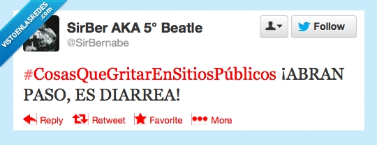 Sitios,Publicos,gritar,diarrea,twitter