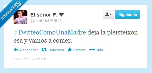 playstation,comer,pleisteixon,made,twittear,twitteo