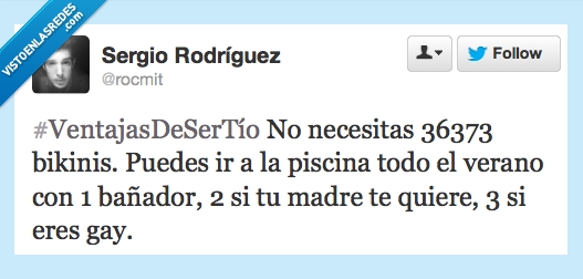 ventaja,ser,tio,bañador,piscina,verano,mismo,madre,quiere