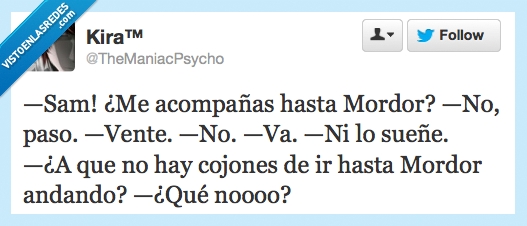 colega,acompaña,frodo,sam,mordor