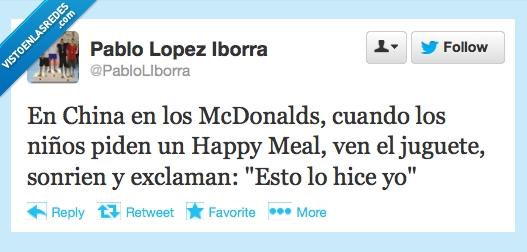 Niños,McDonalds,chino,juguete,happy meal,hecho,yo