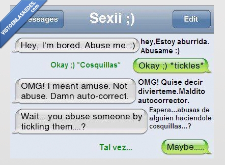 divertir,cosquillas,abusar,autocorrector,jugueton,conversaciones,whatsapp
