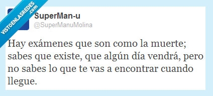 exámenes,metáfora acertada,muerte