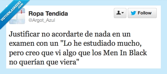 olvidar,Men In Black,memoria,Vi un extraterrestre pero nadie me cree,examen