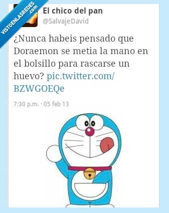 meter,gato cosmico,testiculo,rascar,bolsillo,huevo,Doraemon,mano