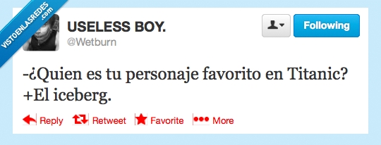 Titanic,personajes,twitter,wetburn,iceberg