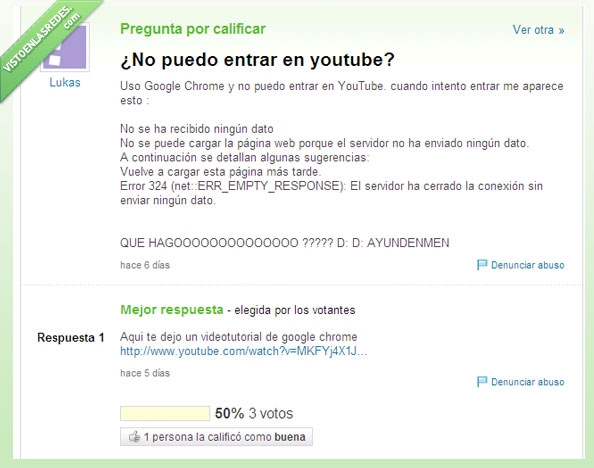 inutil,tutorial,yahoo respuestas,respuesta,estupida,youtube