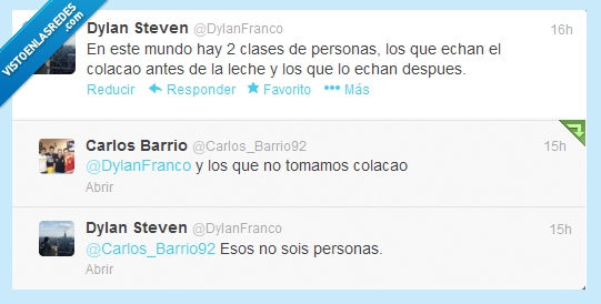 Colacao,leche,antes,despues,orden,manias,personas