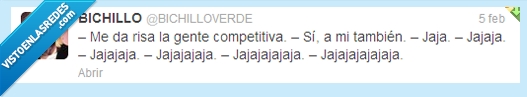 334939 - ¿Competitivo yo?, por @BICHILLOVERDE