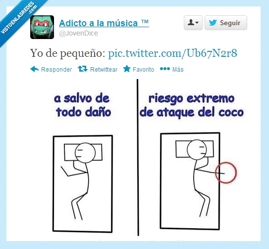 coco,pequeño,mano,cama,sacar,pierna,fuera