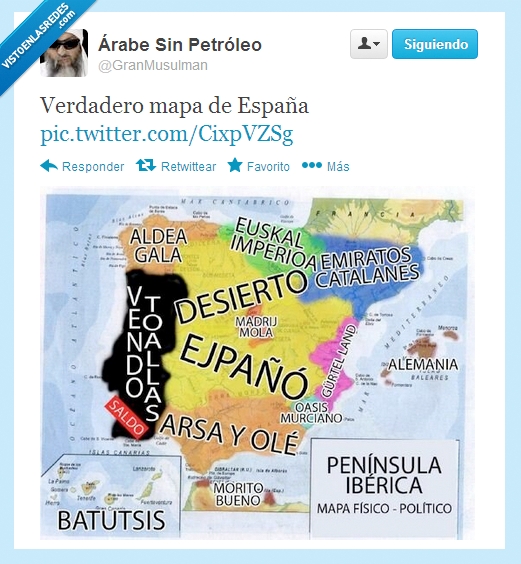 335773 - Verdadero mapa de España por @GranMusulman