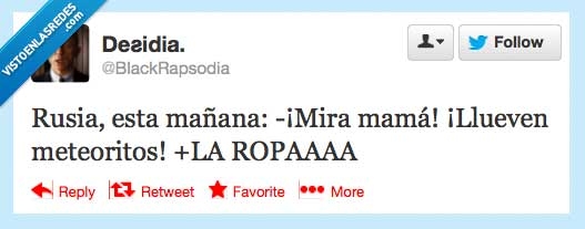 Madre,lluvia,meteoritos,rusia,meteorito,ropa tendido