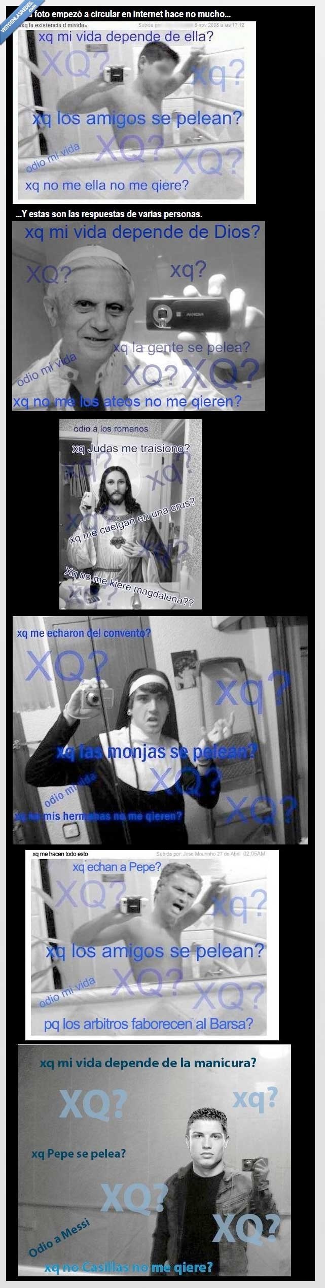 xq?,jesus,papa,cristiano ronaldo,monja,foto,vida,montaje