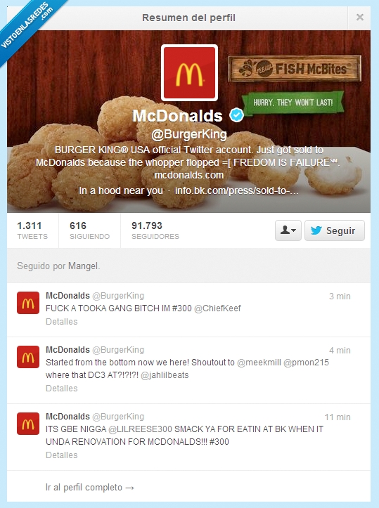 hackeado,hacker,trolleado,burger king,mcdonals,twitter