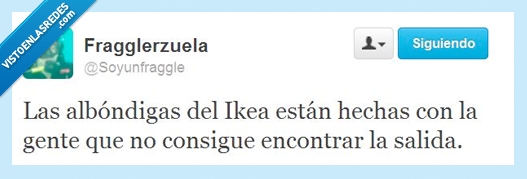 carne,salida,encontrar,Ikea,laberinto de muebles,albóndigas,caníbal,perder,gente