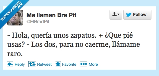 pie,usas,zapato,dos,caer,llamame,raro,zapateria