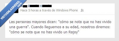 política,Rajoy,PP,guerra,mayores,ancianos,crisis,sobrevivir