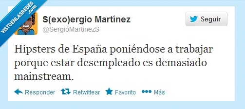 hipster,moda,mainstream,paro,España