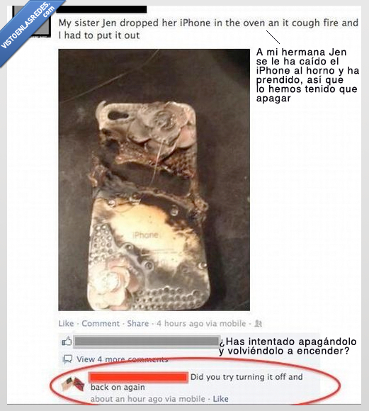 iphone,quemar,horno,fuego,encender,apagar