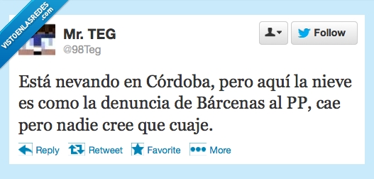 PP,Córdoba,nieve,Bárcenas