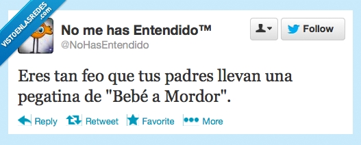 bebe a bordo,pegatina,Frodo,Sauron,mordor,Feo,bebe a mordor