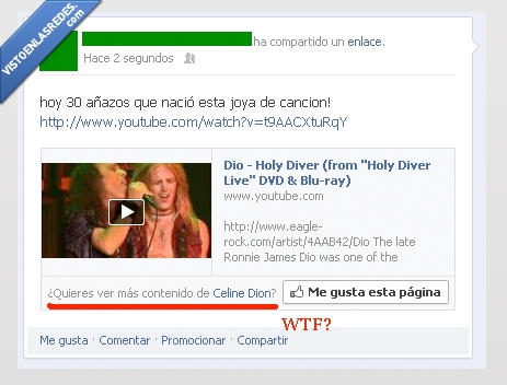 wtf,celine,dion,ronnie james dio,metal,titanic,sugerencia
