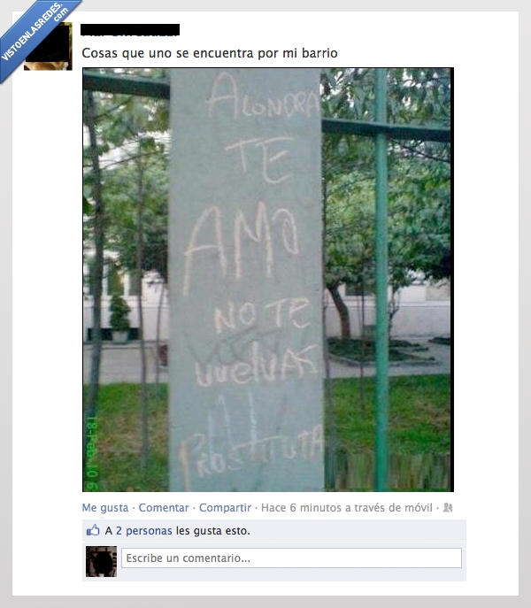 mensaje,publico,farola,escrito,tiza,amor,vuelvas,prostituta