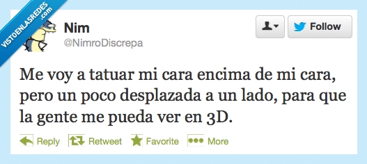 encima,tatuar,absurdo,desplazada,cara,gente,ver,3D